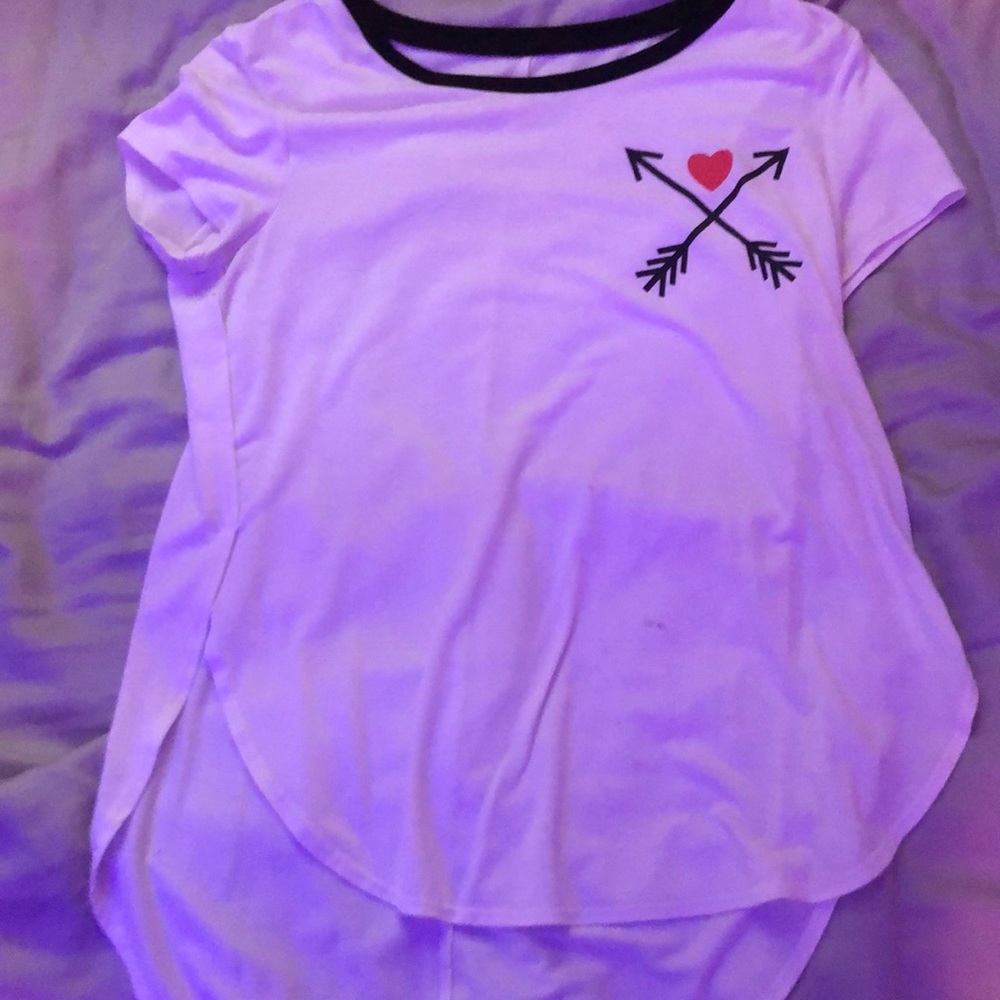 Old navy white heart shirt
